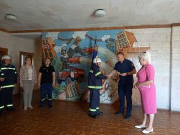 Завершення навчання членів добровільної пожежної дружини Пирятинської громади