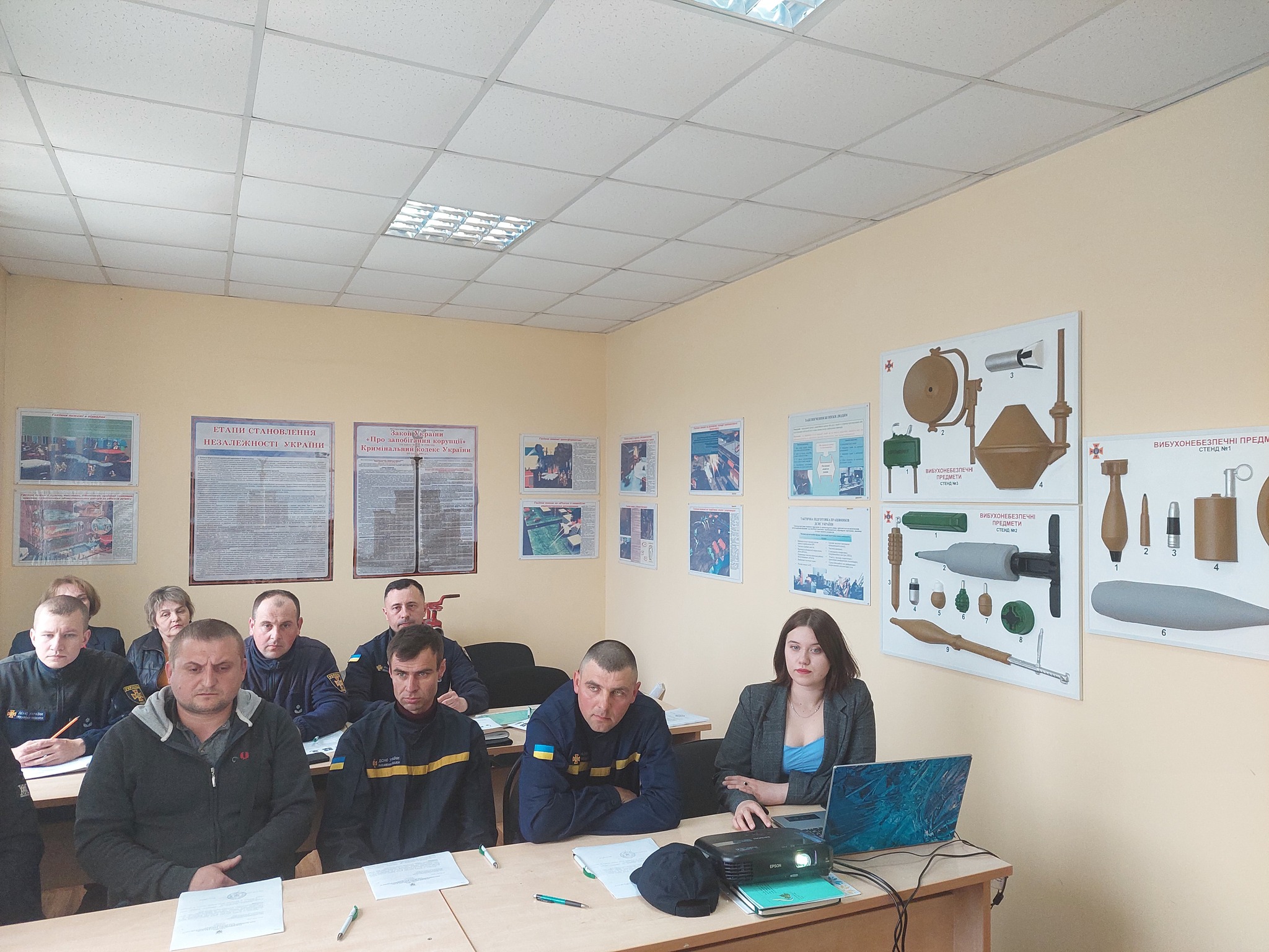 Навчання членів добровільної пожежної охорони